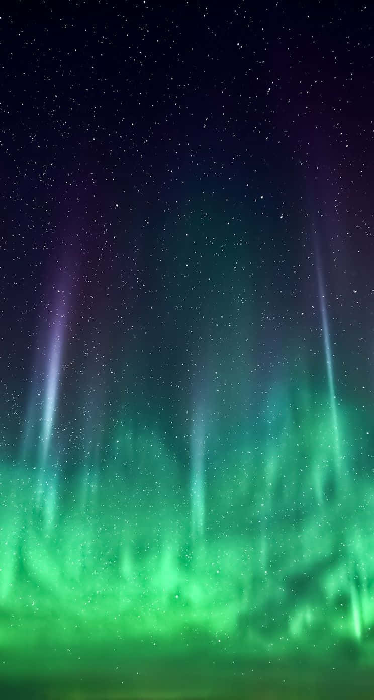 iOS 1, Green Astral Sky, vibrant green, HD Phone Wallpaper