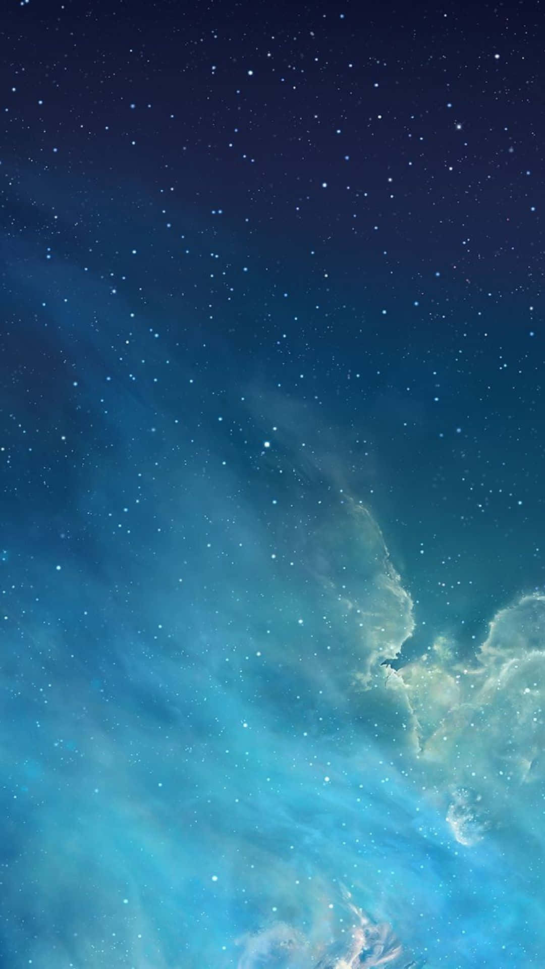 iOS 1, blue stars, night time, Full HD Phone Wallpaper
