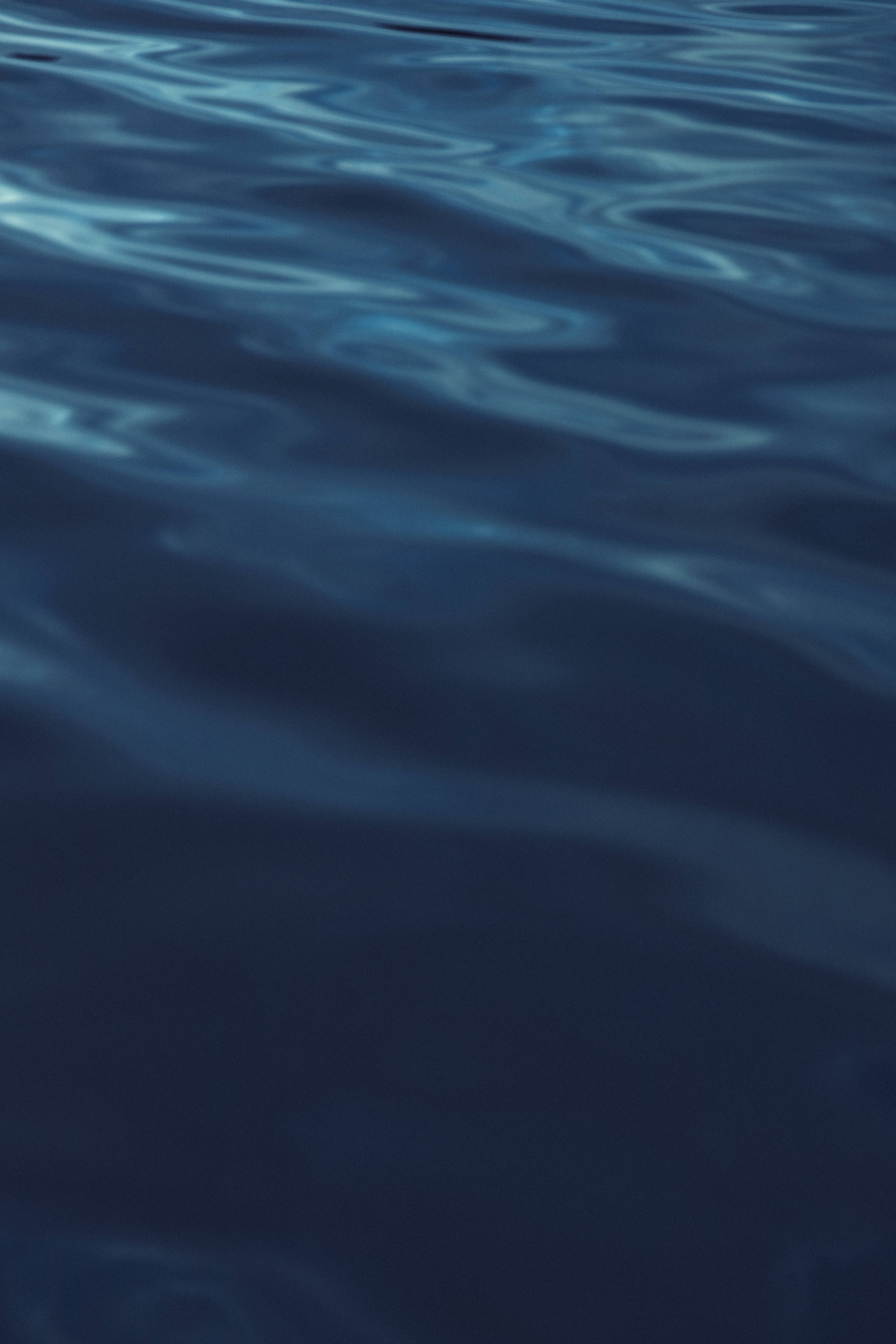 blue sea surface, iOS 11, deep blue ocean, 5K Phone Wallpaper