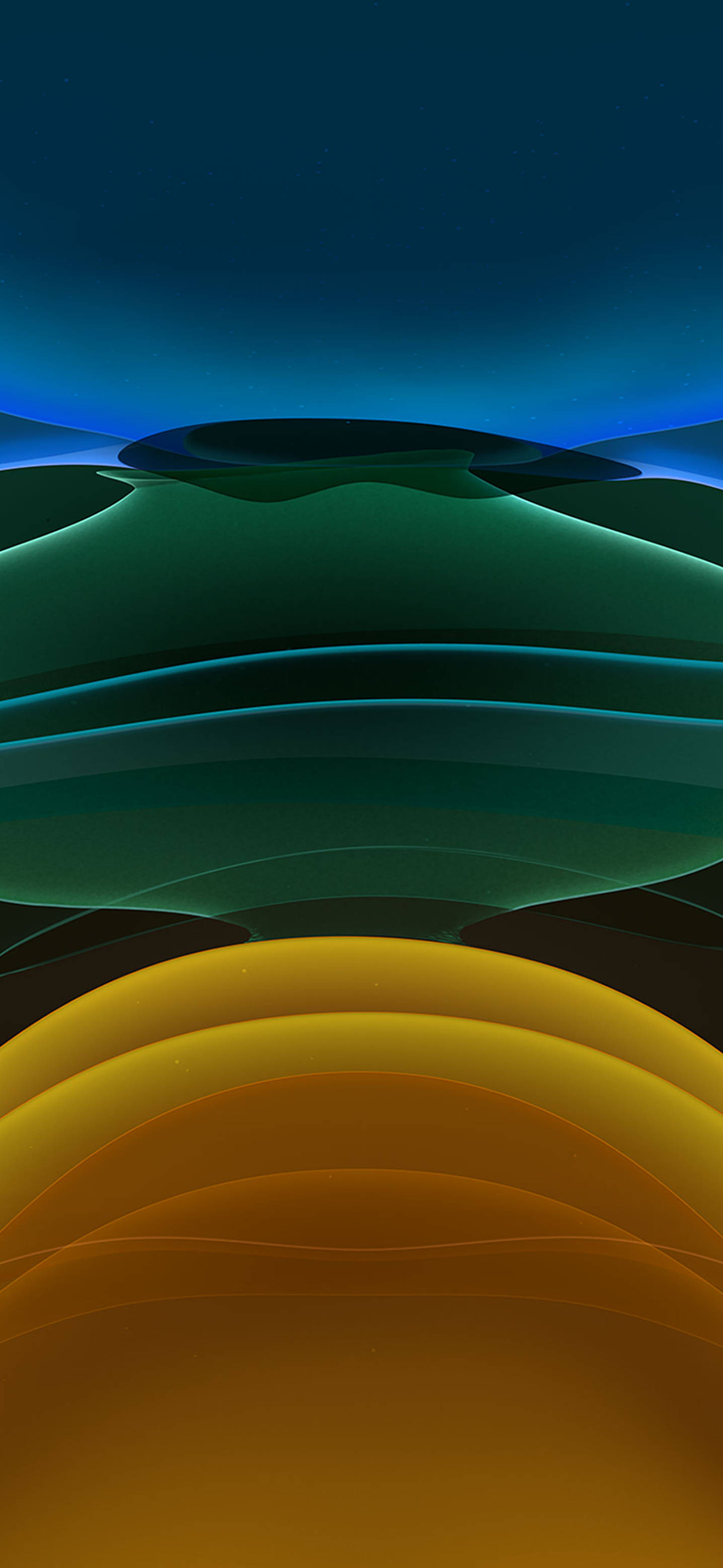 iOS 11, green, yellow, 2K Phone Wallpaper