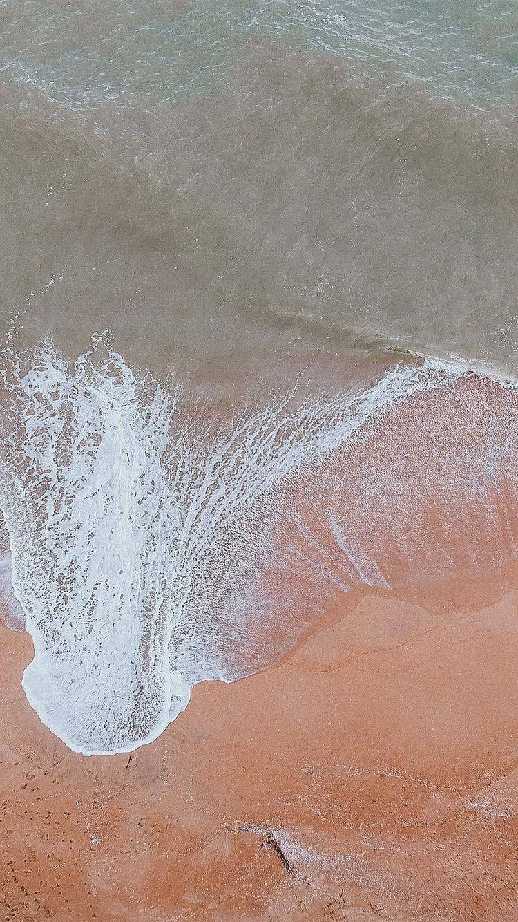 wave, orange sand, ocean, HD Phone Wallpaper