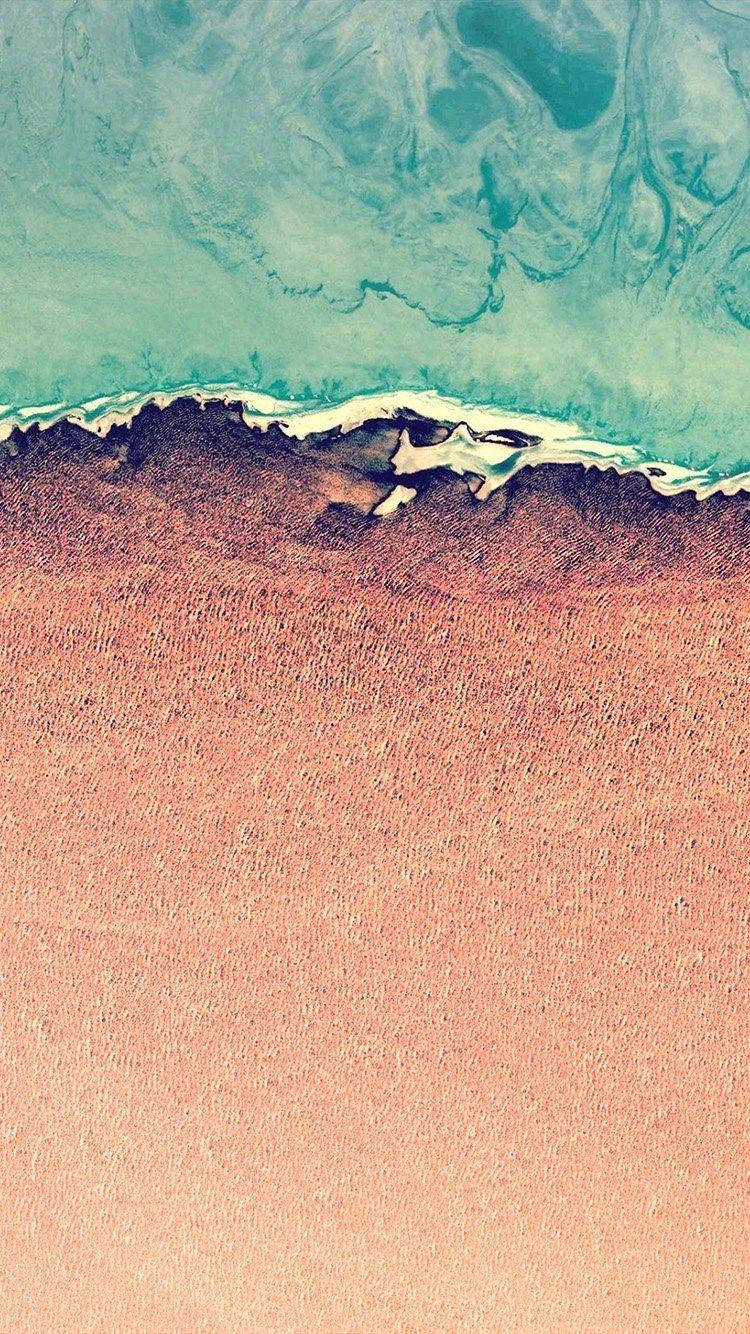 seawater, orange sand, turquoise ocean, HD Phone Wallpaper
