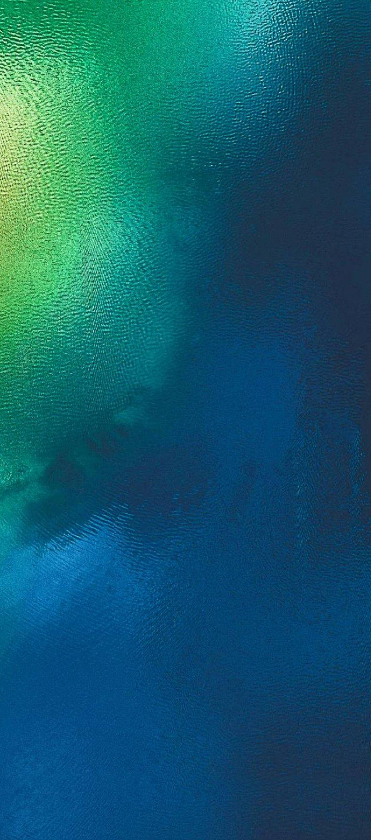 iOS 12, blue, green, 2K Phone Wallpaper