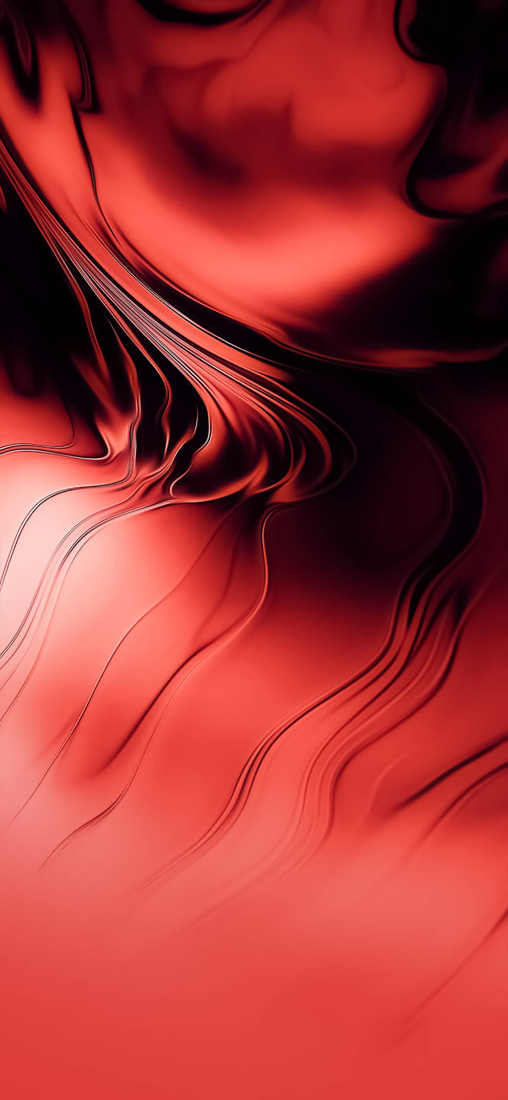 iOS 13, red, liquid, HD Phone Wallpaper