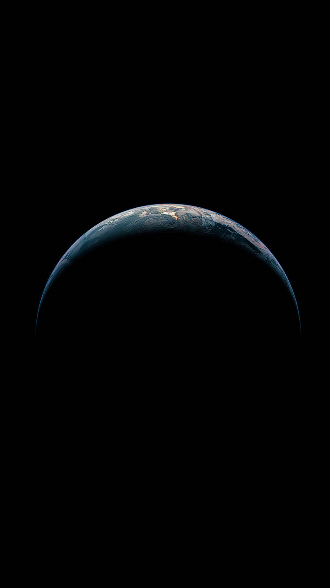 iOS 13, crescent Earth, blue oceans, Full HD Phone Wallpaper