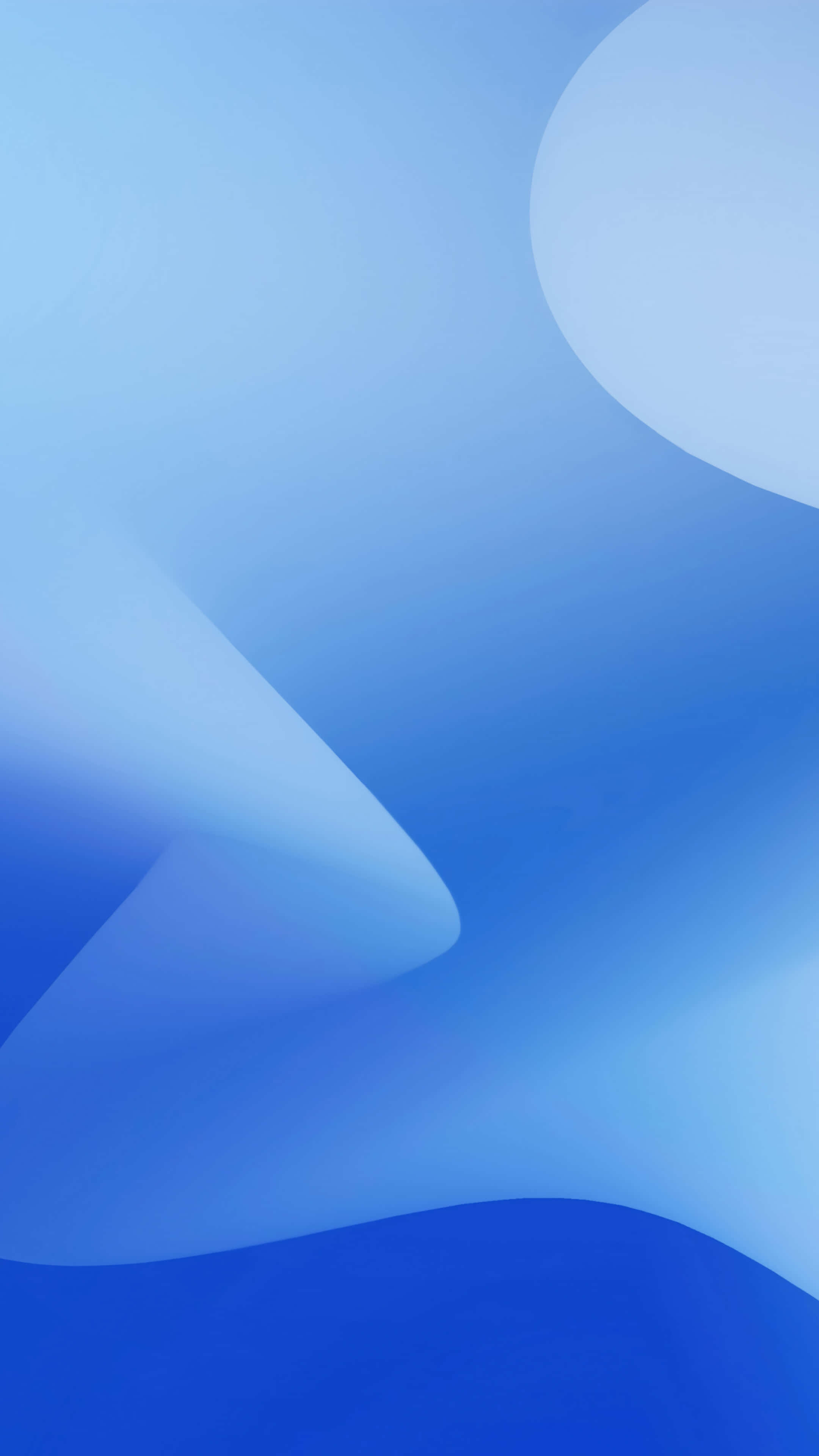 iOS 14, blue, abstract, 4K Phone Wallpaper