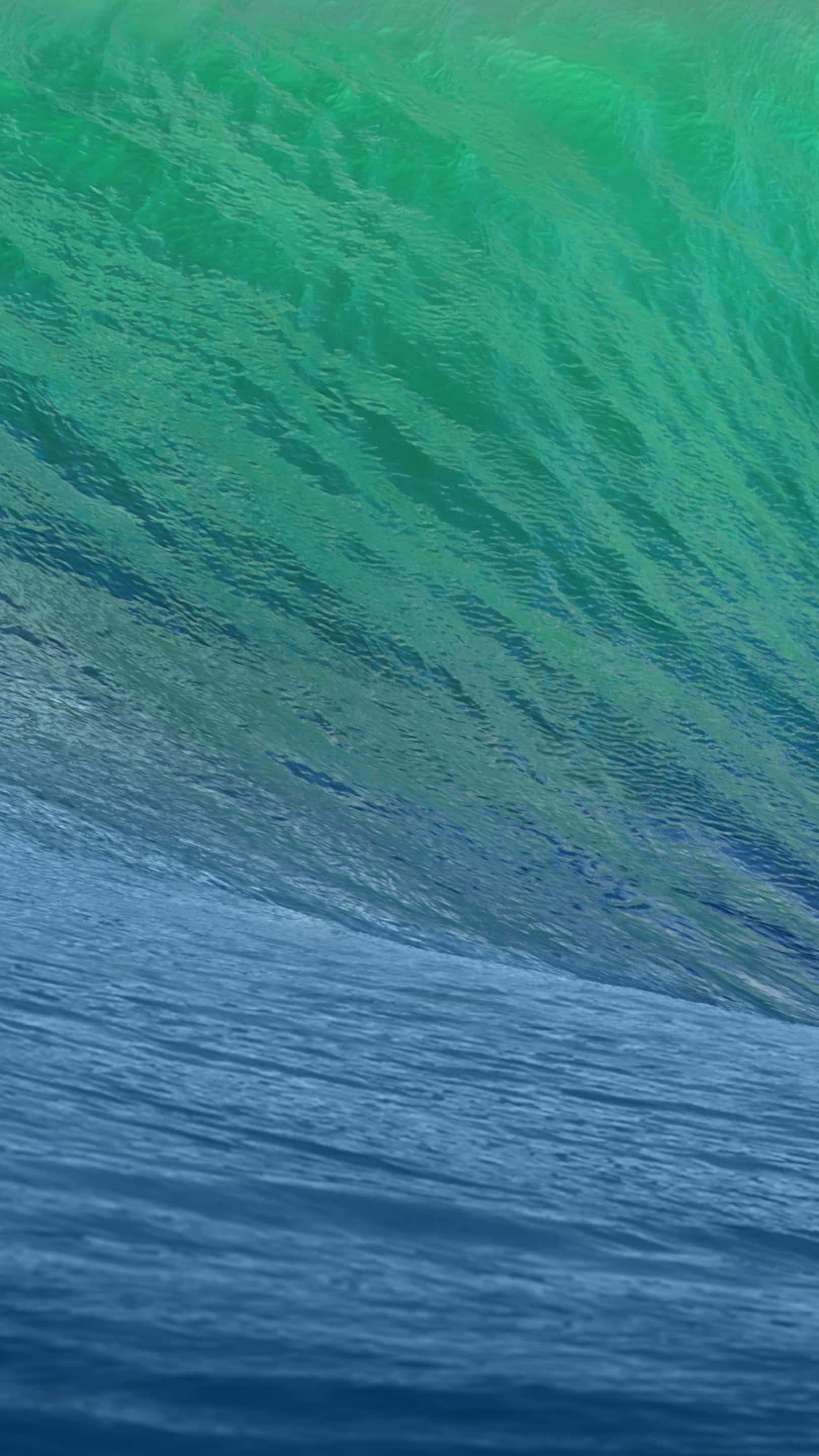 iOS 14 4K, turquoise, ocean wave, 2K Phone Wallpaper