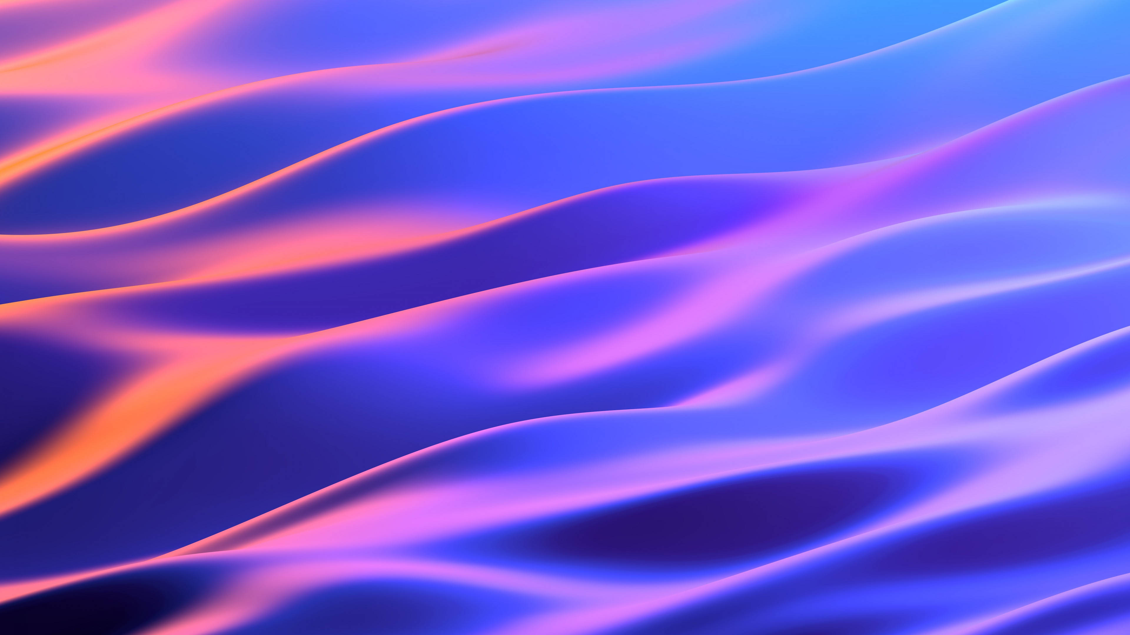 iOS 14, blue, pink, 4K Desktop Wallpaper