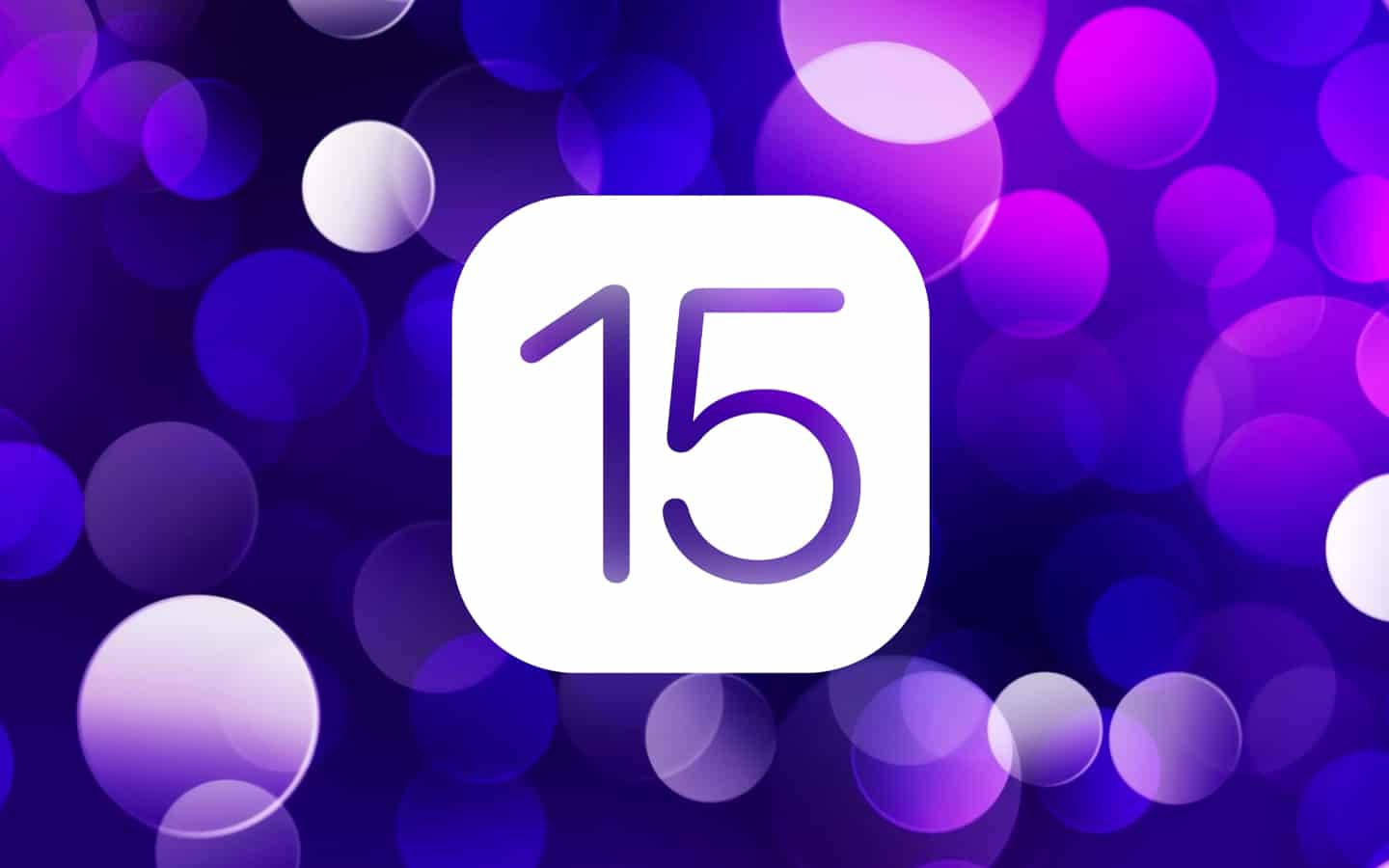 iOS 15, purple, fifteen, HD Desktop Wallpaper