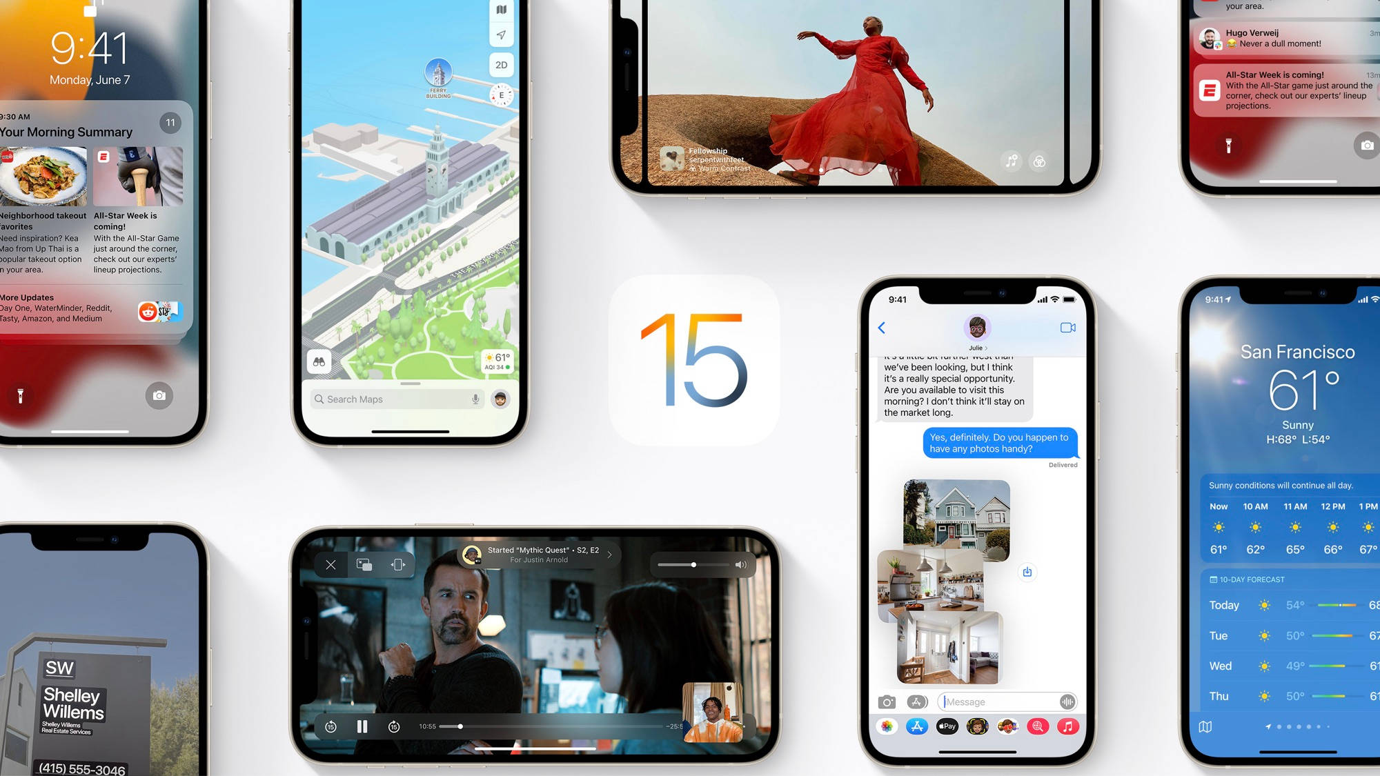 iOS 15, iPhone, maps, Full HD Desktop Wallpaper