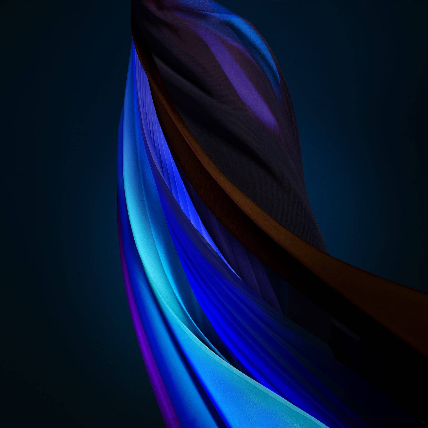 iOS 15, electric blue, deep purple, HD Desktop Wallpaper