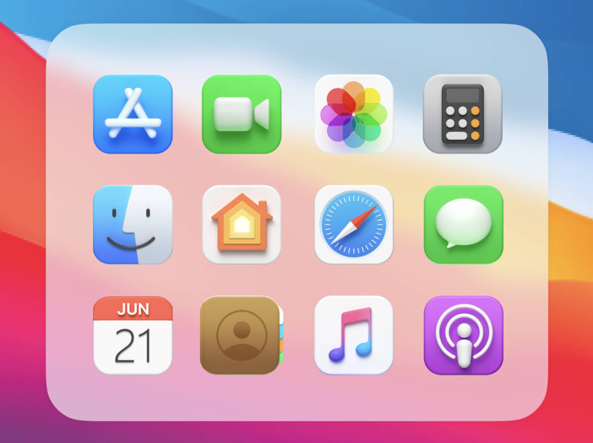 iOS 15, home screen, colorful app icons, SD Desktop Wallpaper