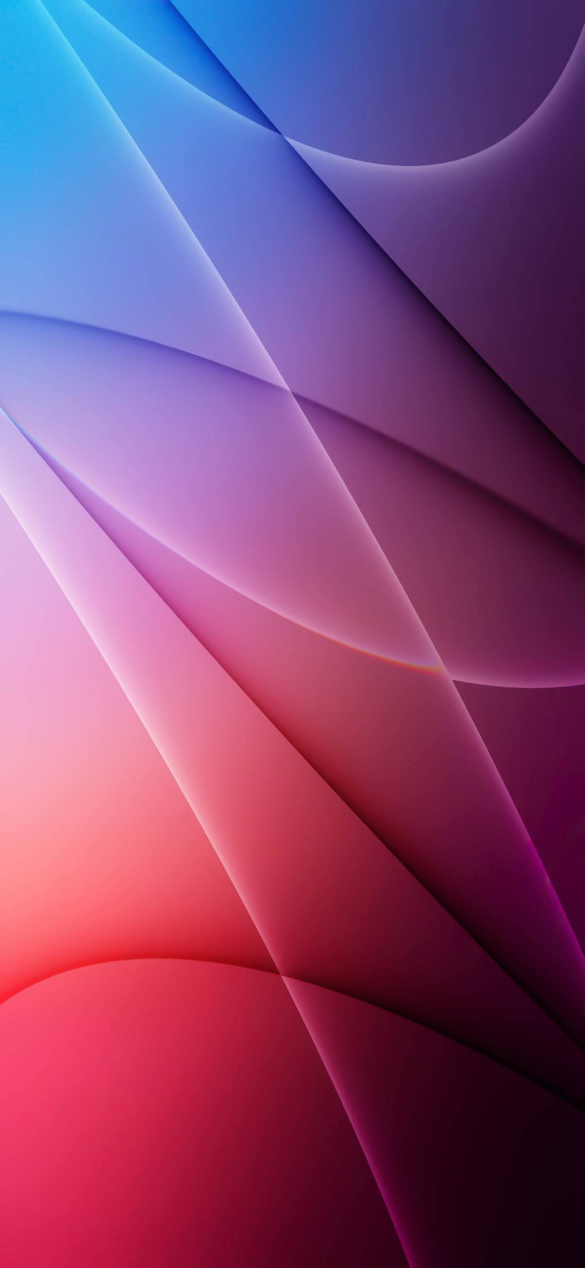 iOS 15, seamless color mix, cool blue, 2K Phone Wallpaper