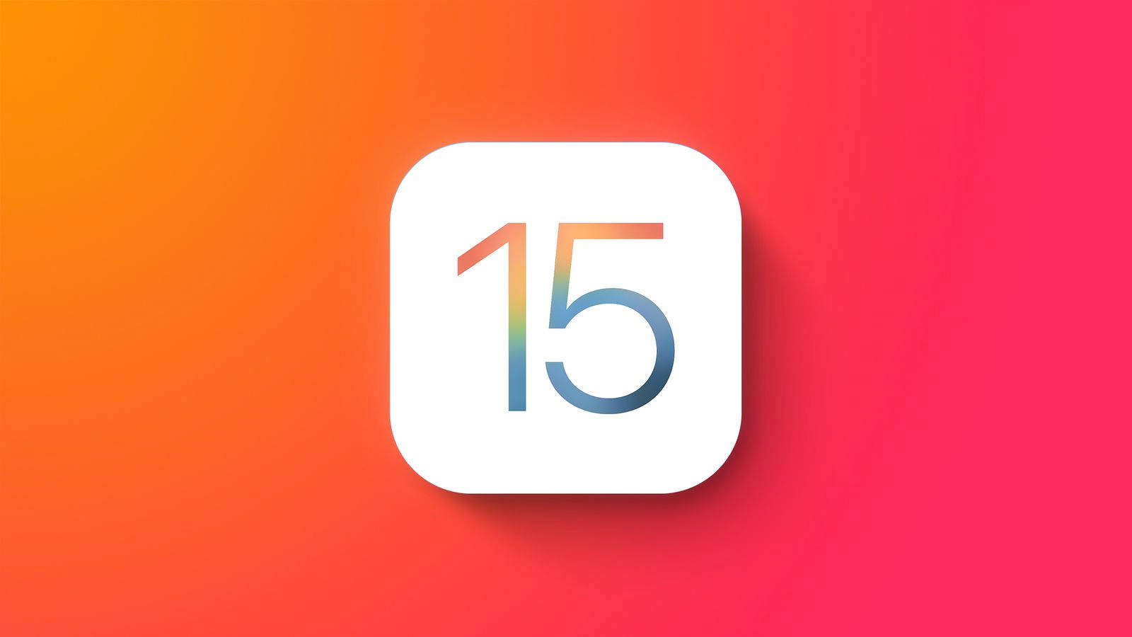 iOS 15, pink gradient, orange to pink gradient background, HD Desktop Wallpaper