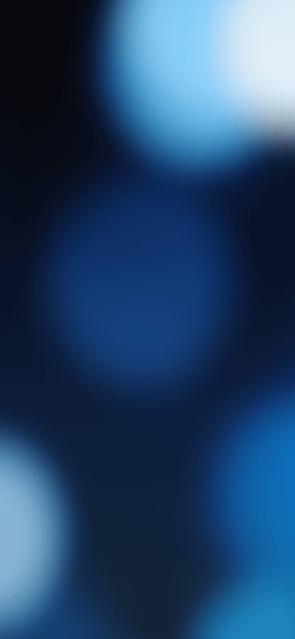 blue bokeh, iOS 16, soft glowing blue bokeh lights, Full HD Phone Wallpaper
