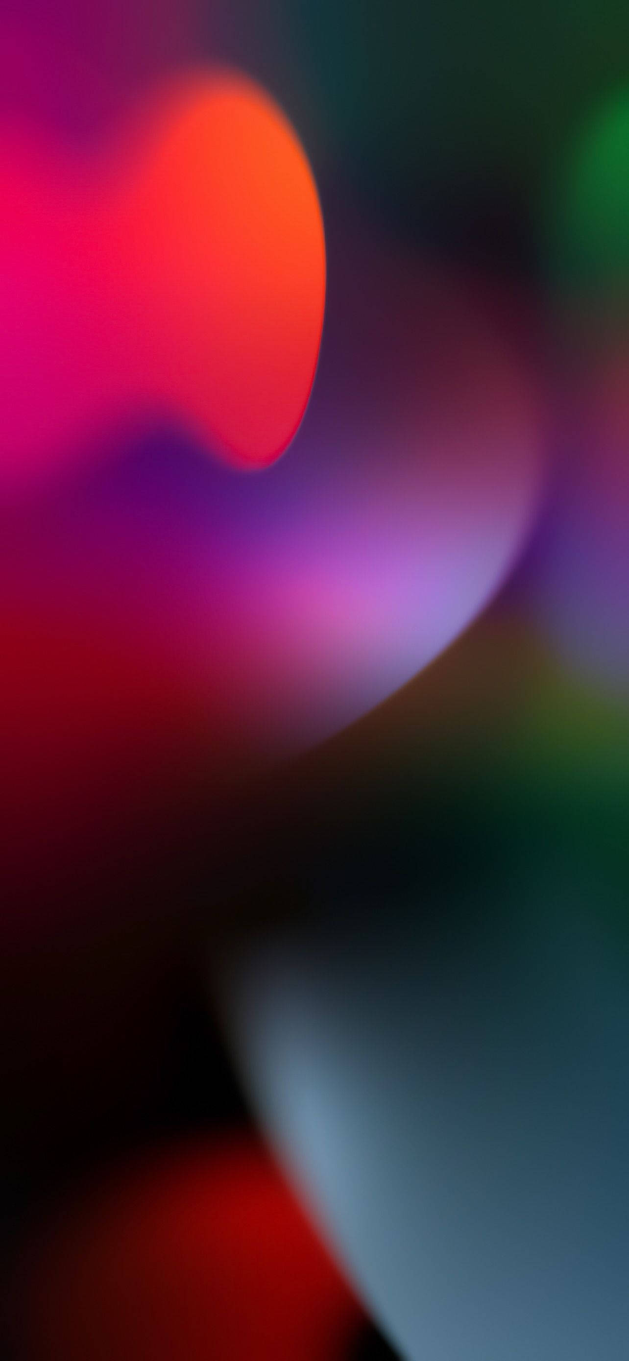 colorful holographic, iOS 16, red, 2K Phone Wallpaper
