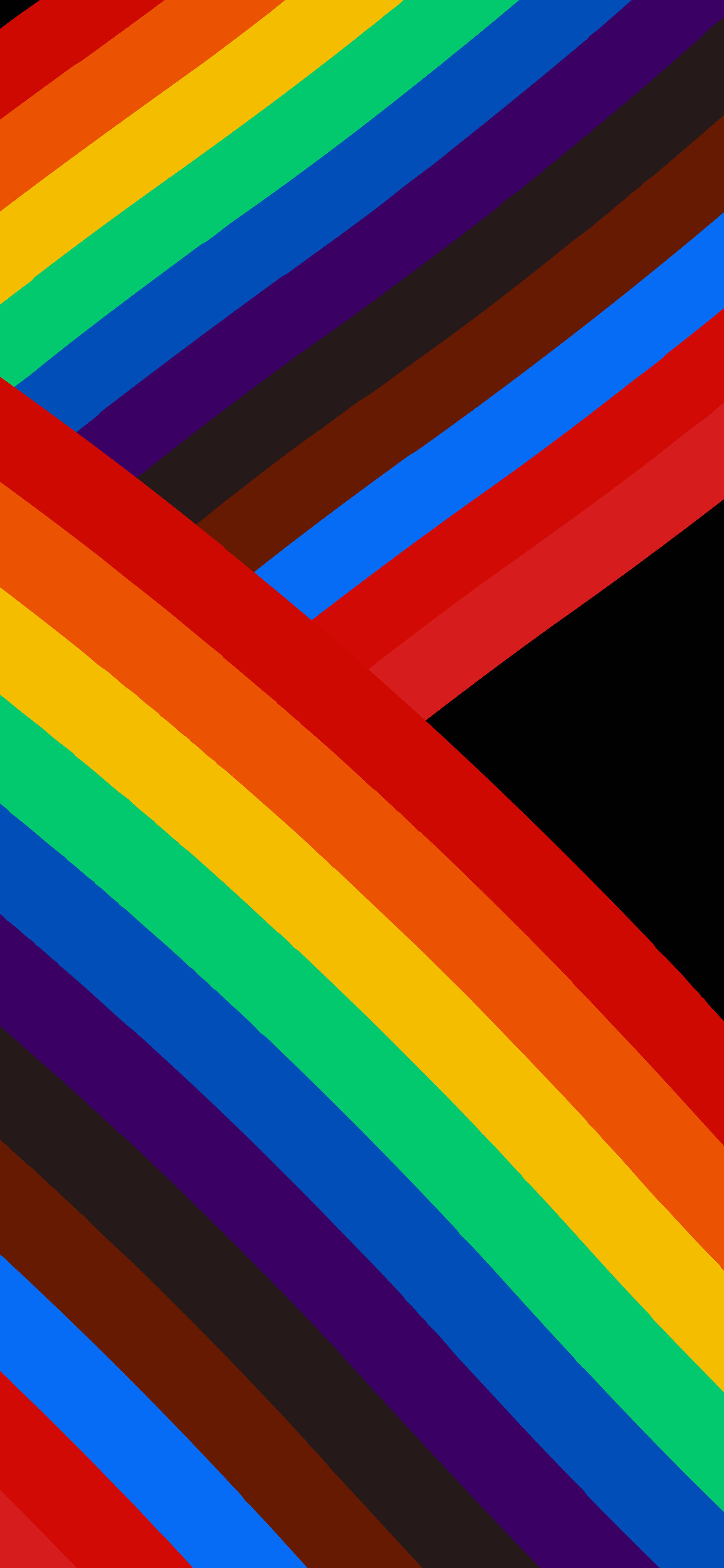 rainbow, dark hues, iOS 16, 4K Phone Wallpaper