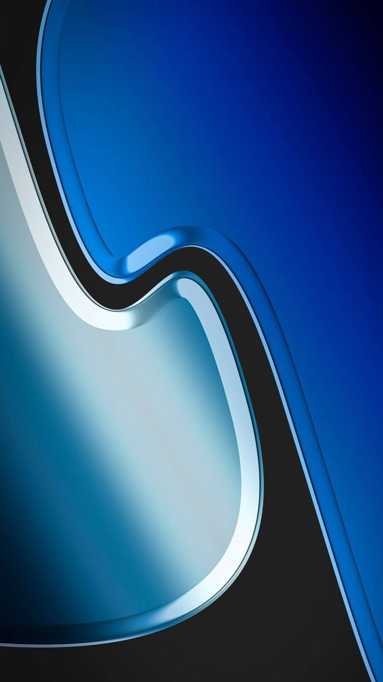 metallic blue, iOS 16, glossy blue, Full HD Phone Wallpaper