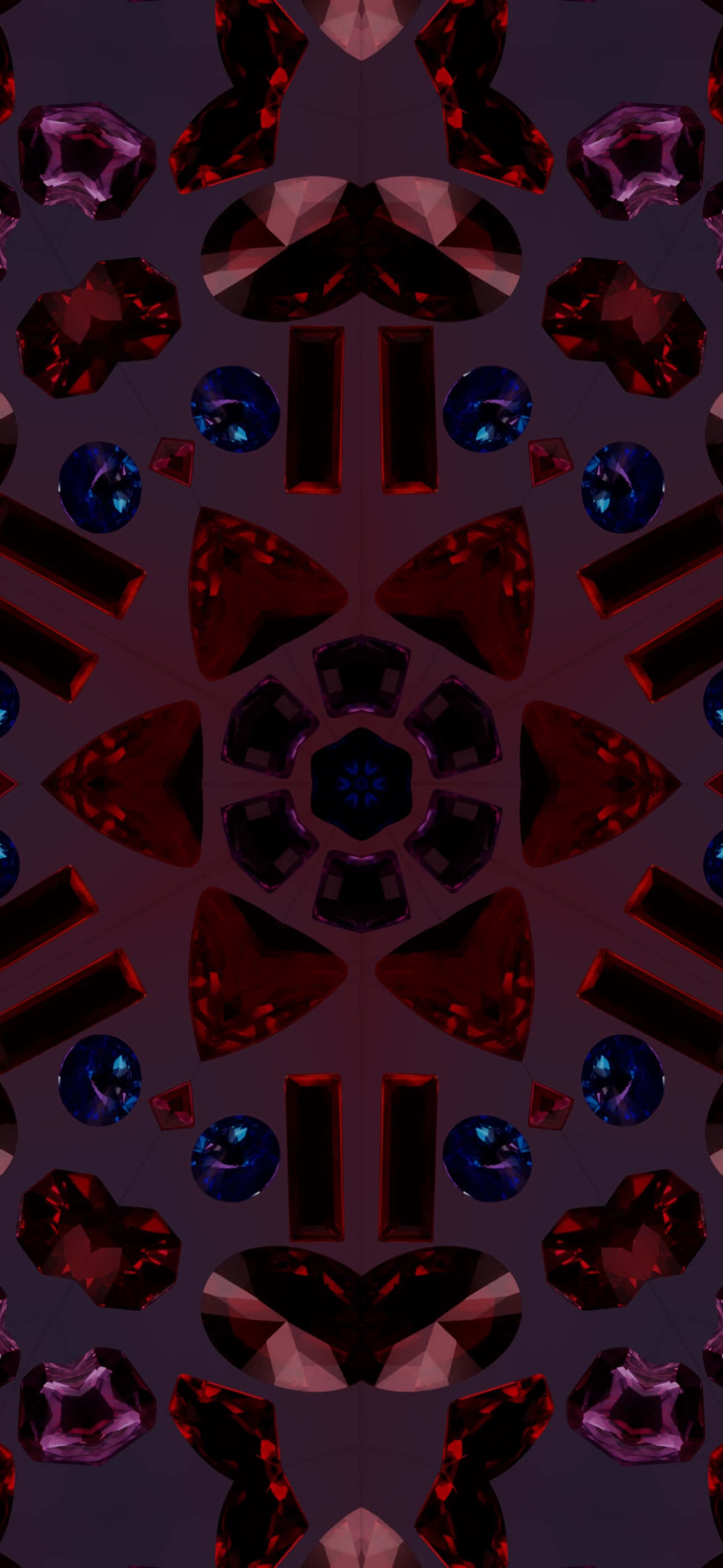 iOS 17, red, blue, 2K Phone Wallpaper