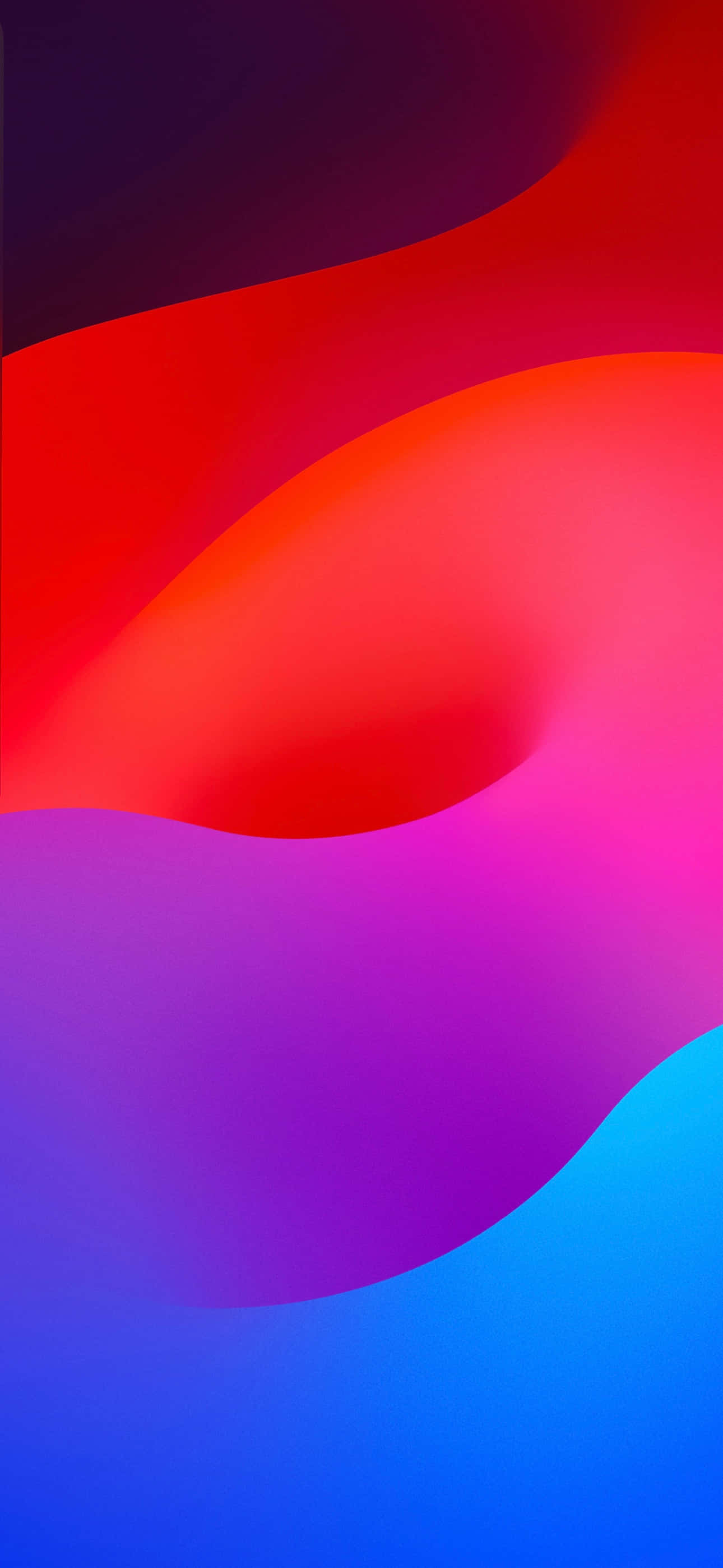 iOS 17, red, purple, 2K Phone Wallpaper