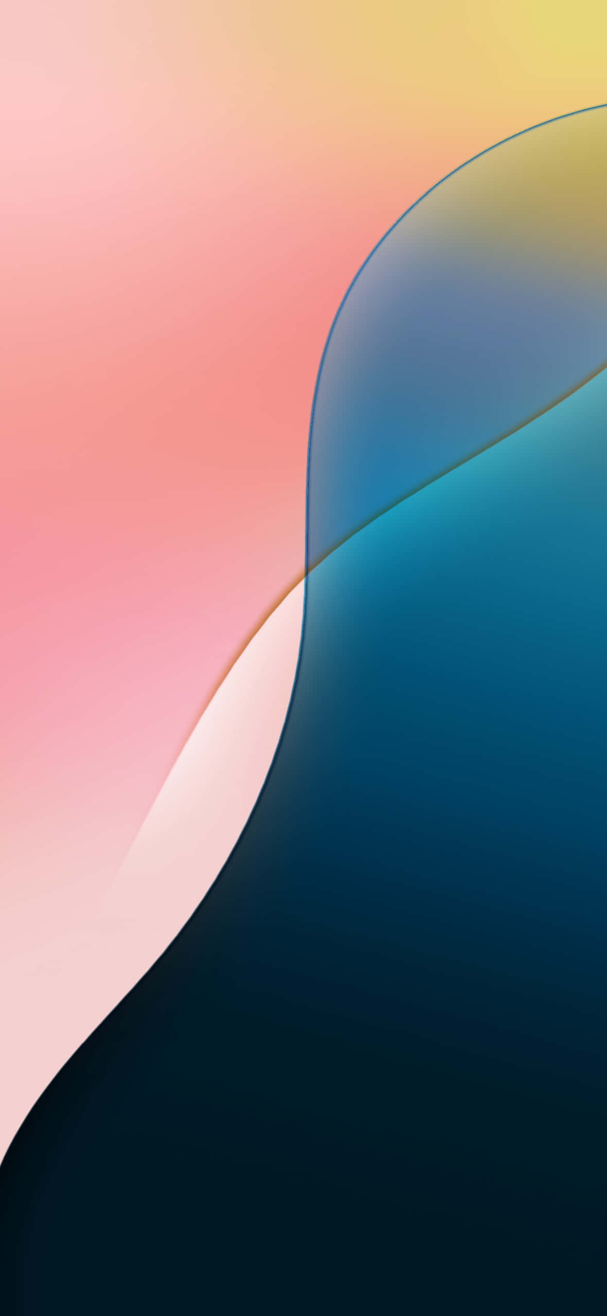 iOS 18, vibrant gradient, warm pink, Full HD Phone Wallpaper