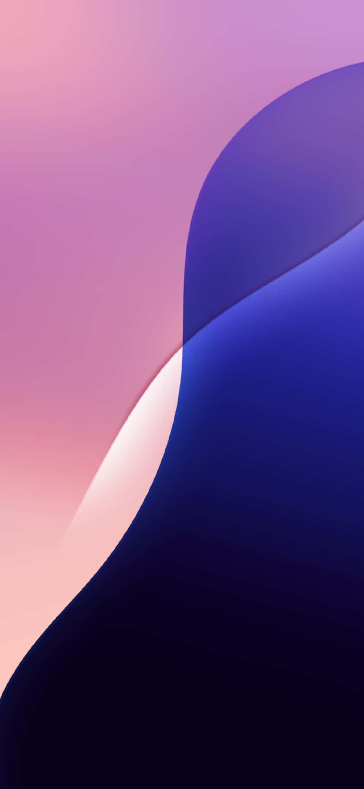 iOS 18, pink to deep blue, smooth gradient, Full HD Phone Wallpaper