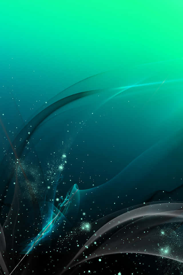 iOS 4, teal, dark blue, SD Phone Wallpaper