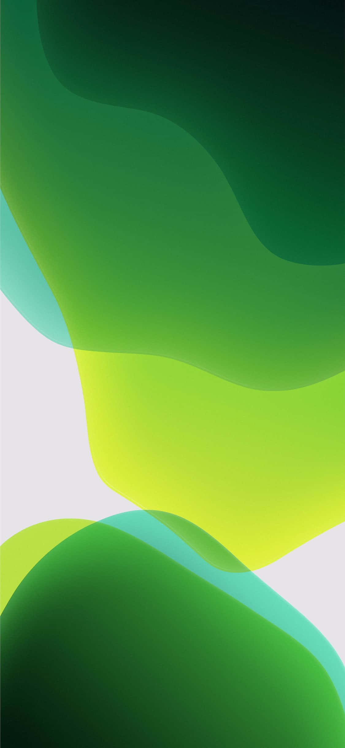 iOS 4, Home Screen, green waves, Full HD Phone Wallpaper