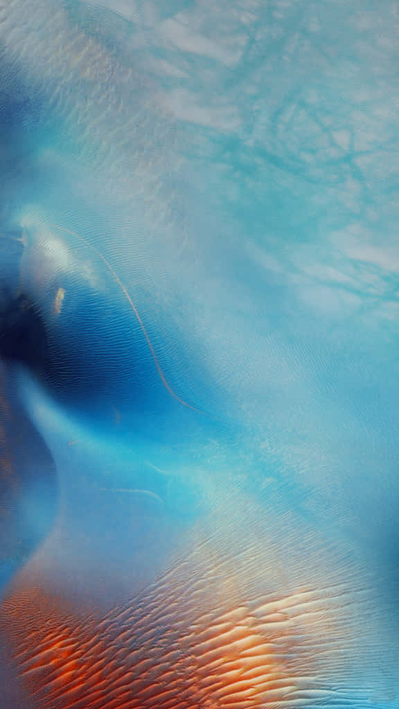 iOS 4, iPhone, blue water, SD Phone Wallpaper