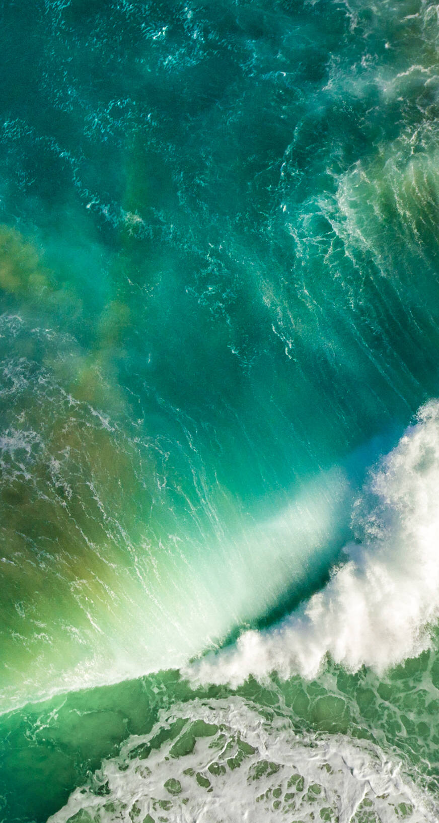 iOS 6, turquoise ocean, white foam, HD Phone Wallpaper