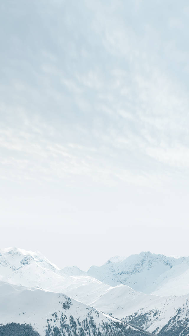 snowy mountains, snowcapped mountain peaks, pale blue sky, SD Phone Wallpaper