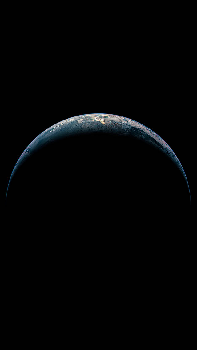 iOS 8, Dark Earth, Earth, SD Phone Wallpaper