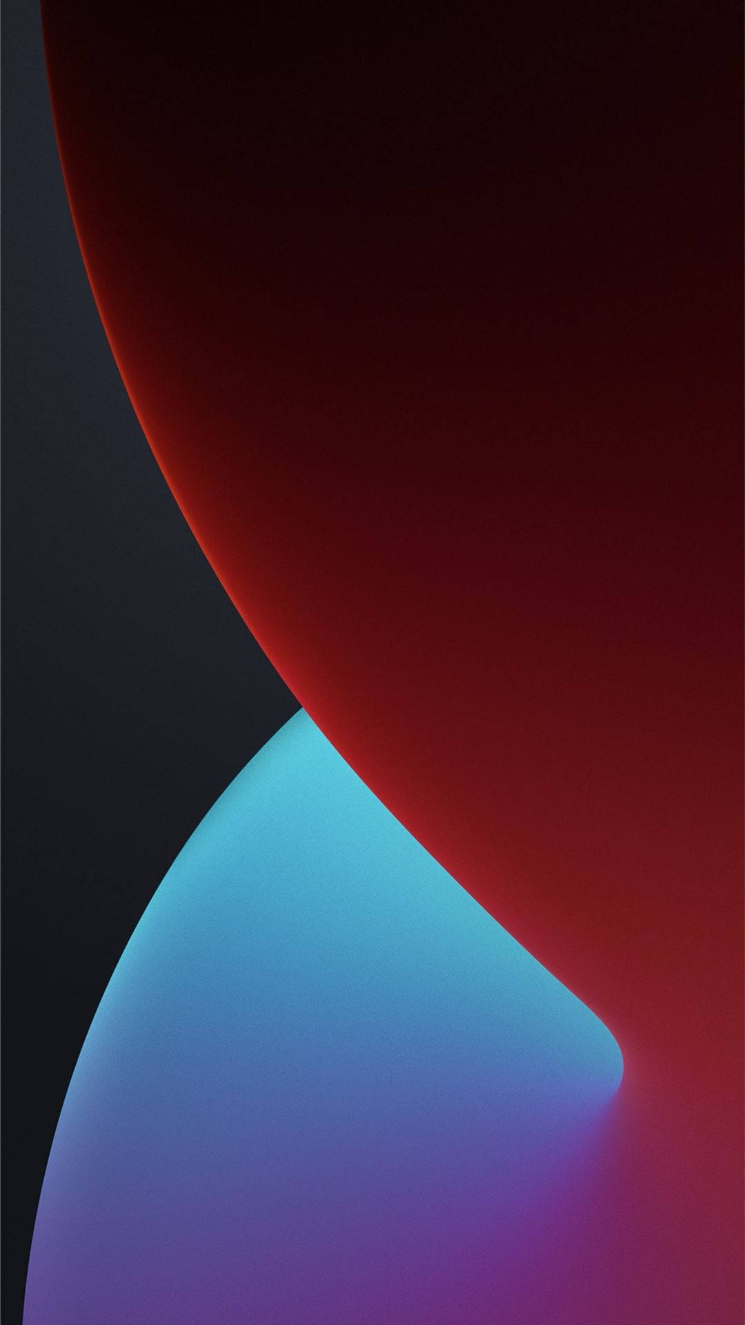 iOS 8, red, blue, Full HD Phone Wallpaper