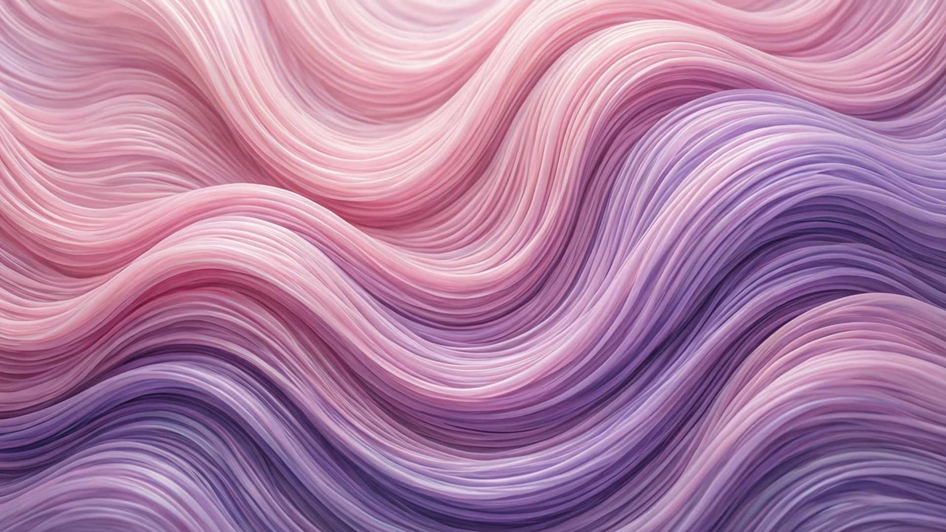 pastel wave, pink and purple gradients, smooth flowing waves, Full HD Desktop Wallpaper