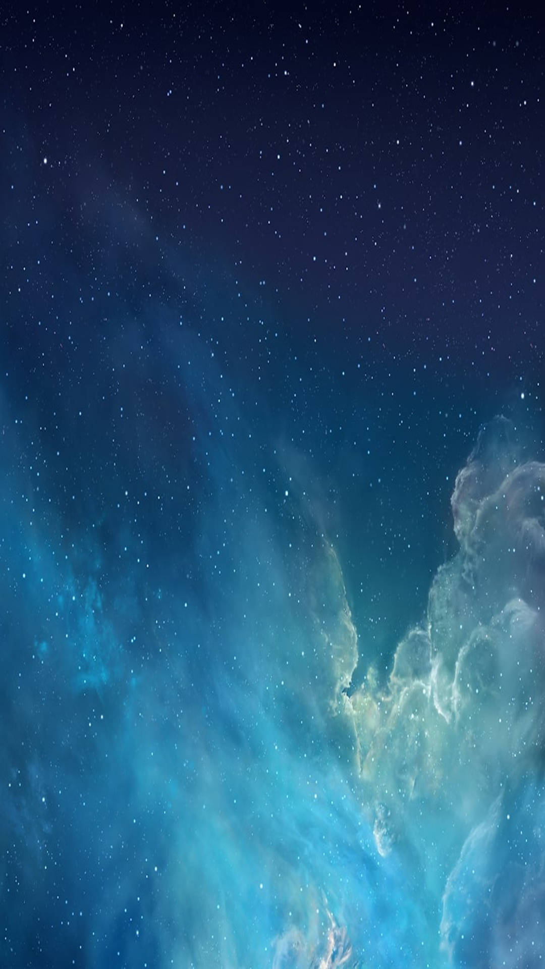 blue clouds, cosmic nebula, vibrant blues, Full HD Phone Wallpaper