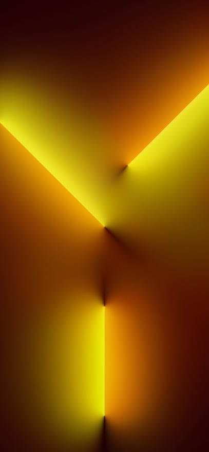 yellow led lights, neon beams, dark gradient background, SD Phone Wallpaper