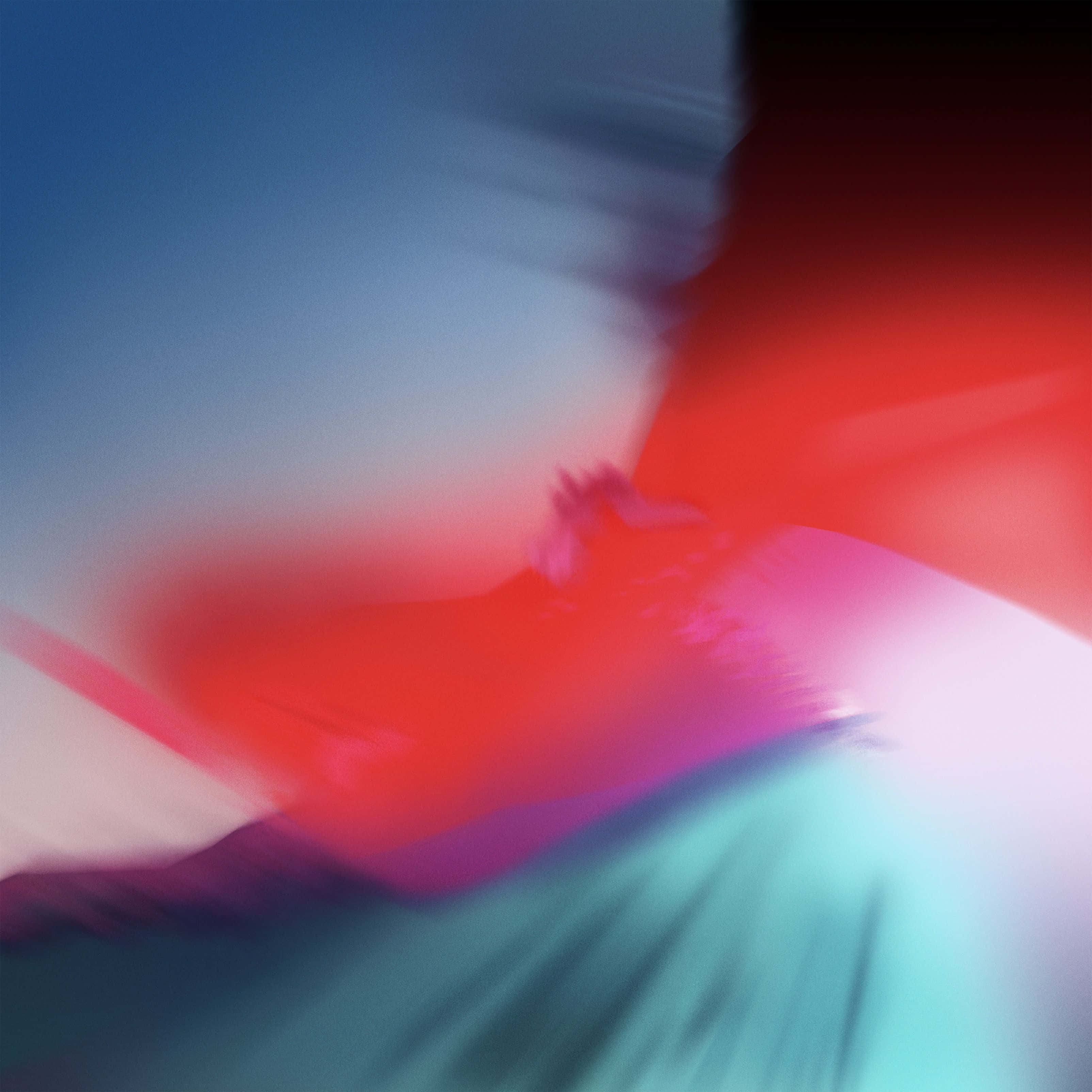 teal, red, iOS, 2K Desktop Wallpaper