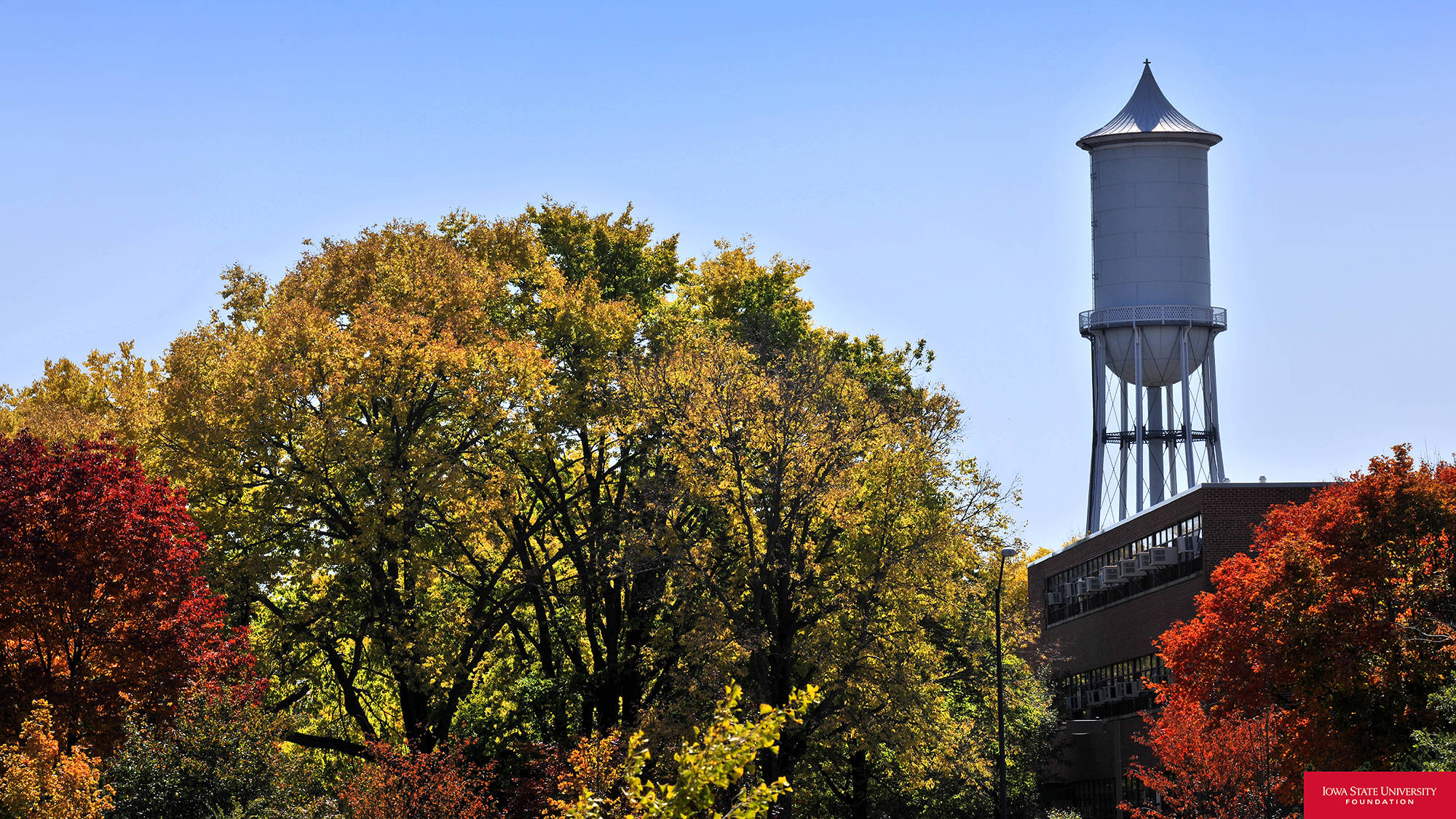 Iowa State University, water tank, white, Full HD Desktop Wallpaper