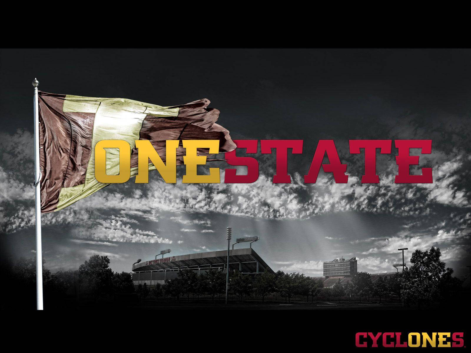 Iowa State University, One State, flag, HD Desktop Wallpaper