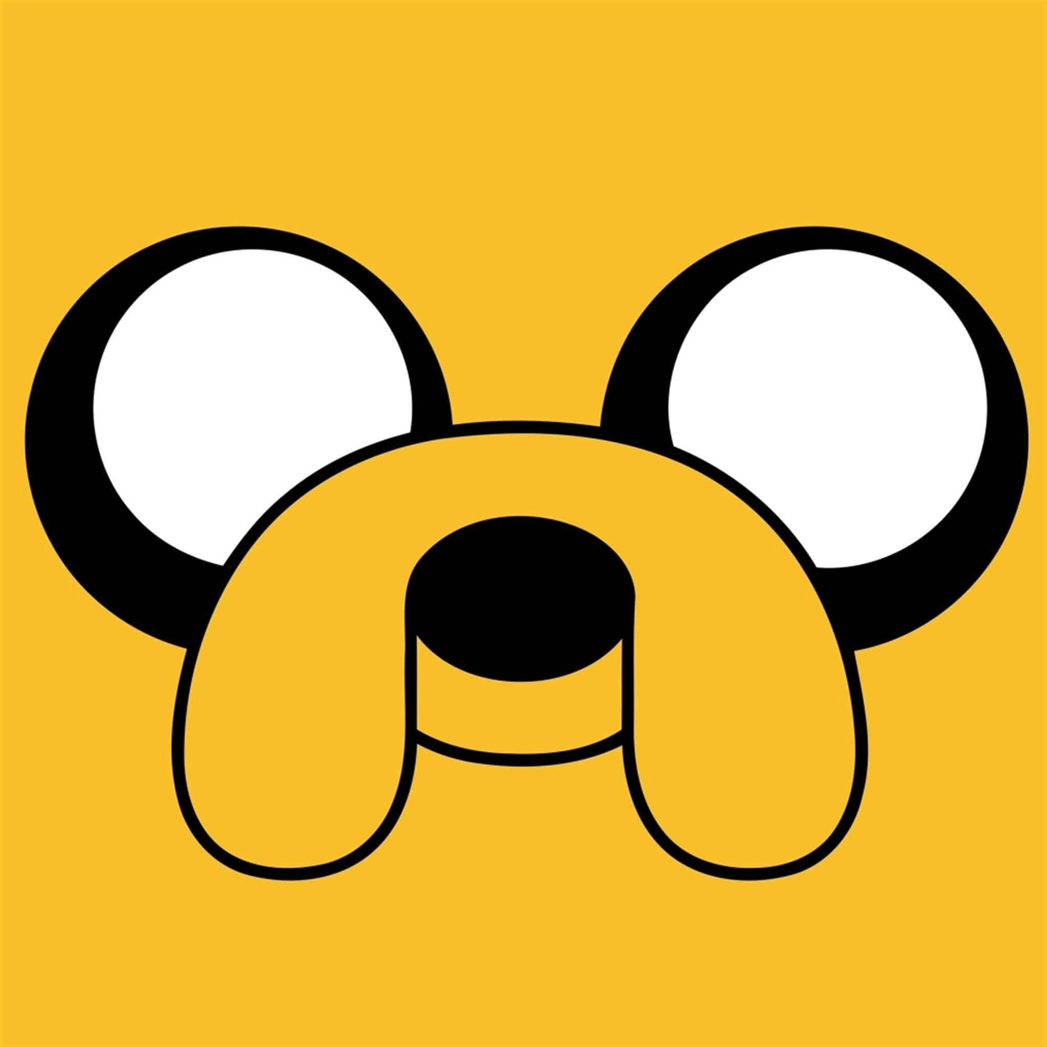 iPad 2, cartoon dog, big white eyes, Full HD Desktop Wallpaper