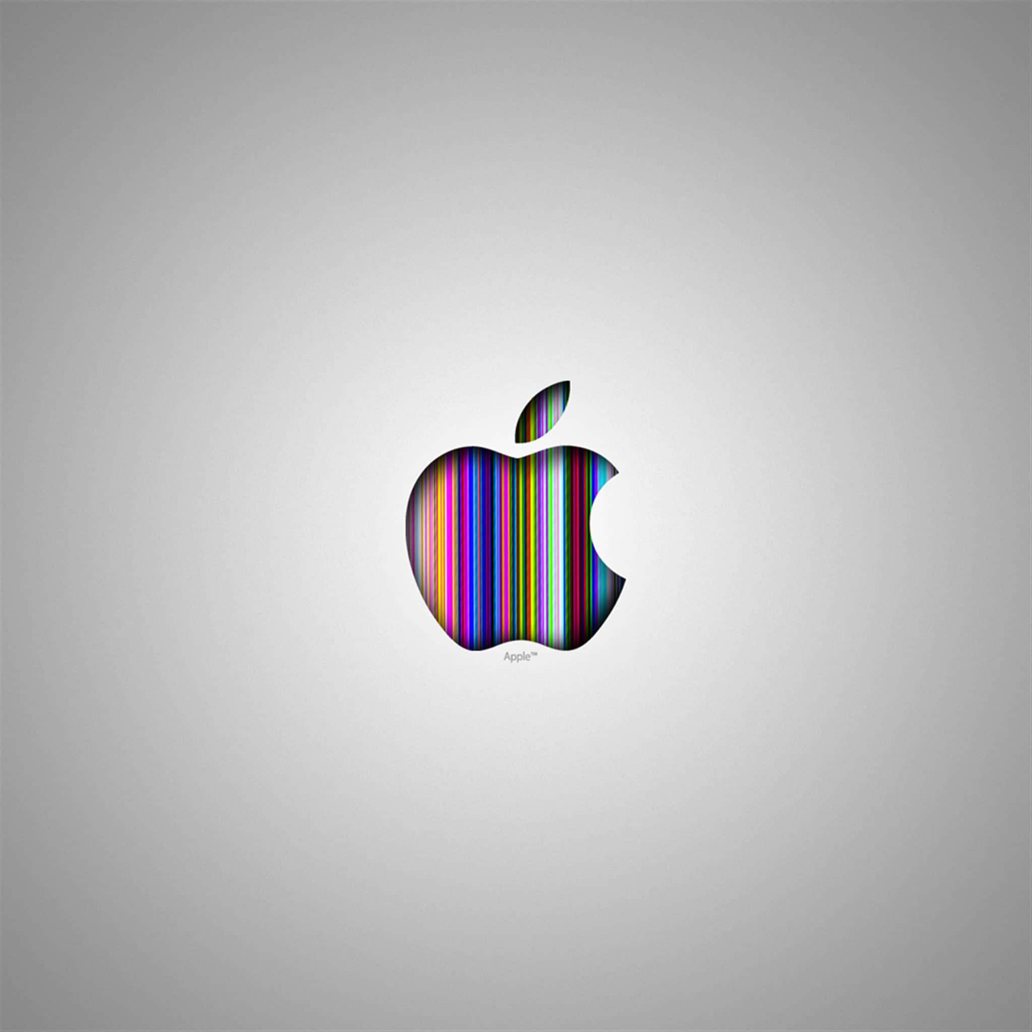 iPad 2, apple logo, striped, Full HD Desktop Wallpaper