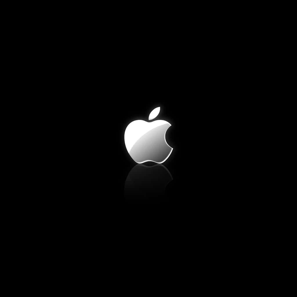 iPad 2, apple logo, silver, SD Desktop Wallpaper