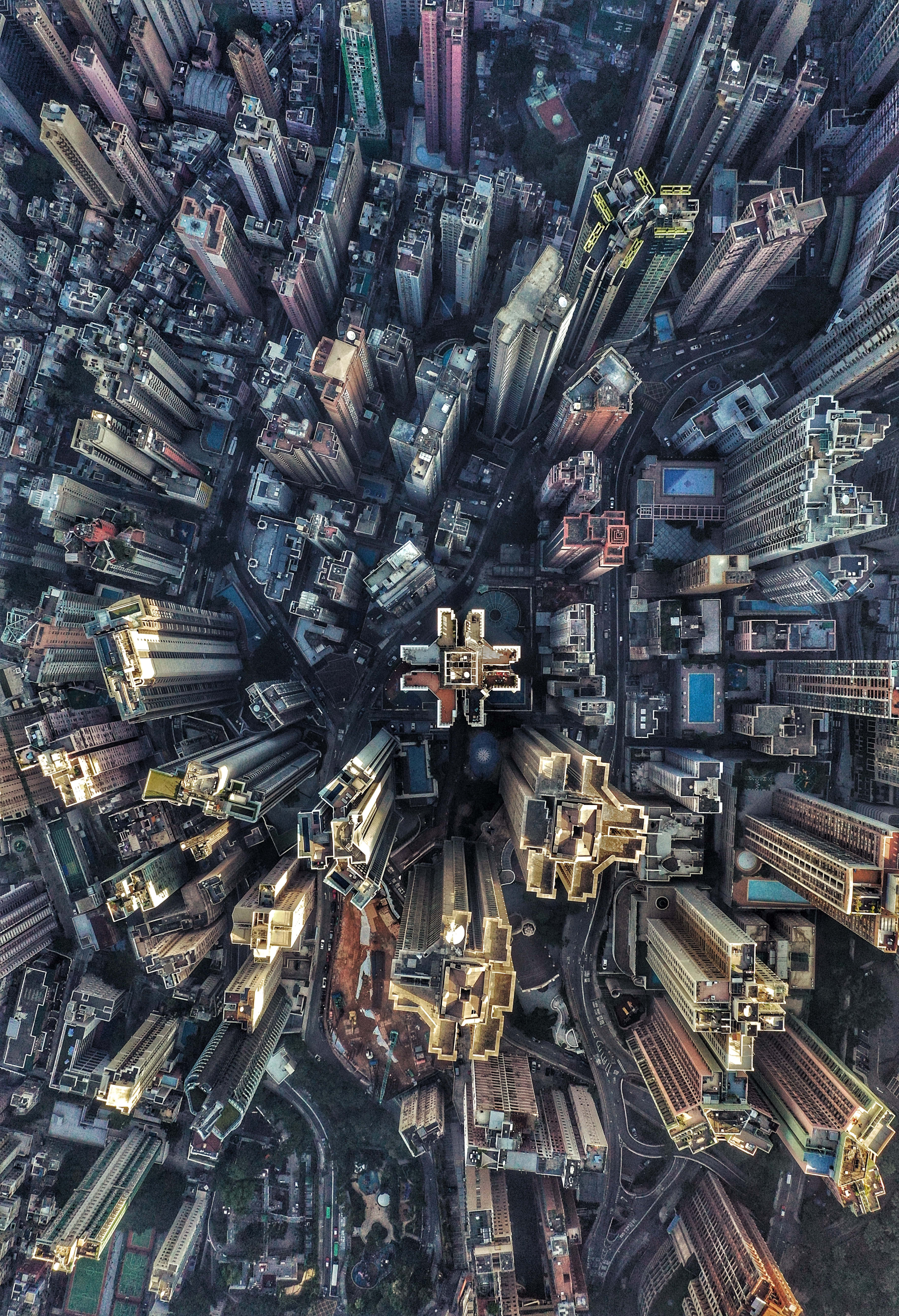 iPad 2, twilight, urban jungle, 5K Phone Wallpaper