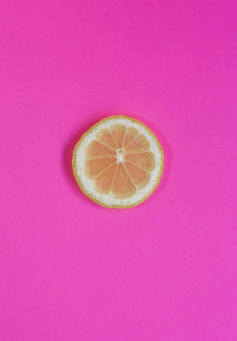 lemon slice, pink, iPad 2021, SD Phone Wallpaper