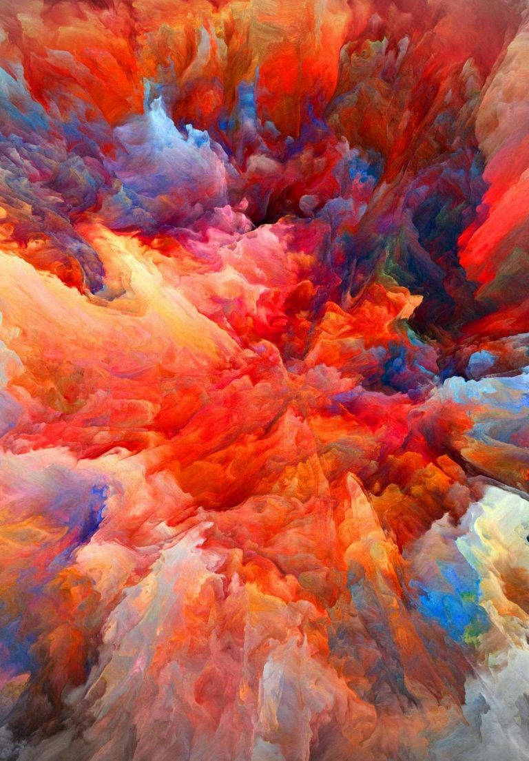 iPad 2021, fiery red, orange, SD Phone Wallpaper