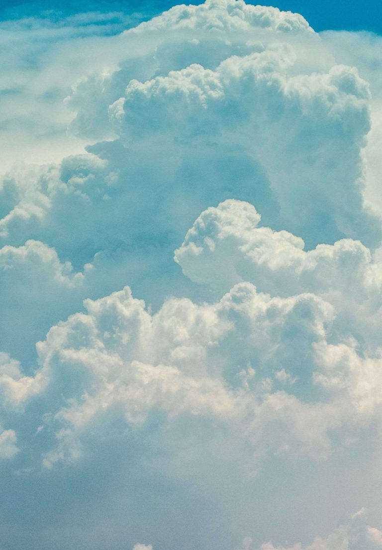 iPad 2021, white, clouds, SD Phone Wallpaper