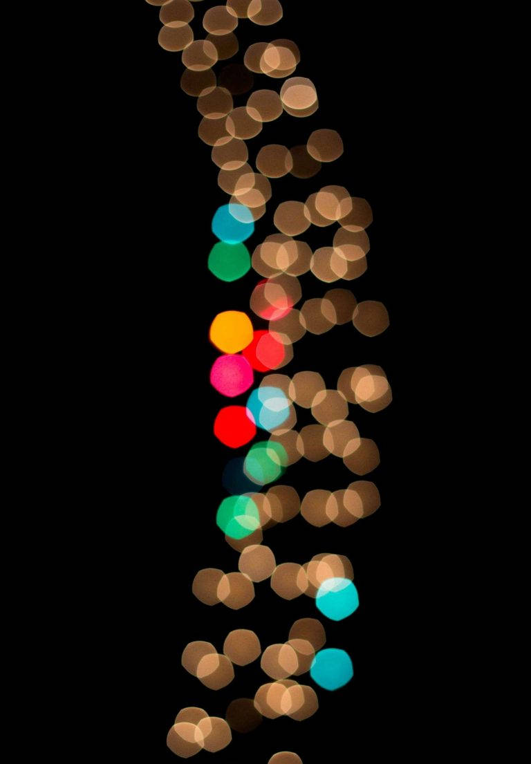 iPad 2021, colorful light orbs, glowing bokeh lights, SD Phone Wallpaper