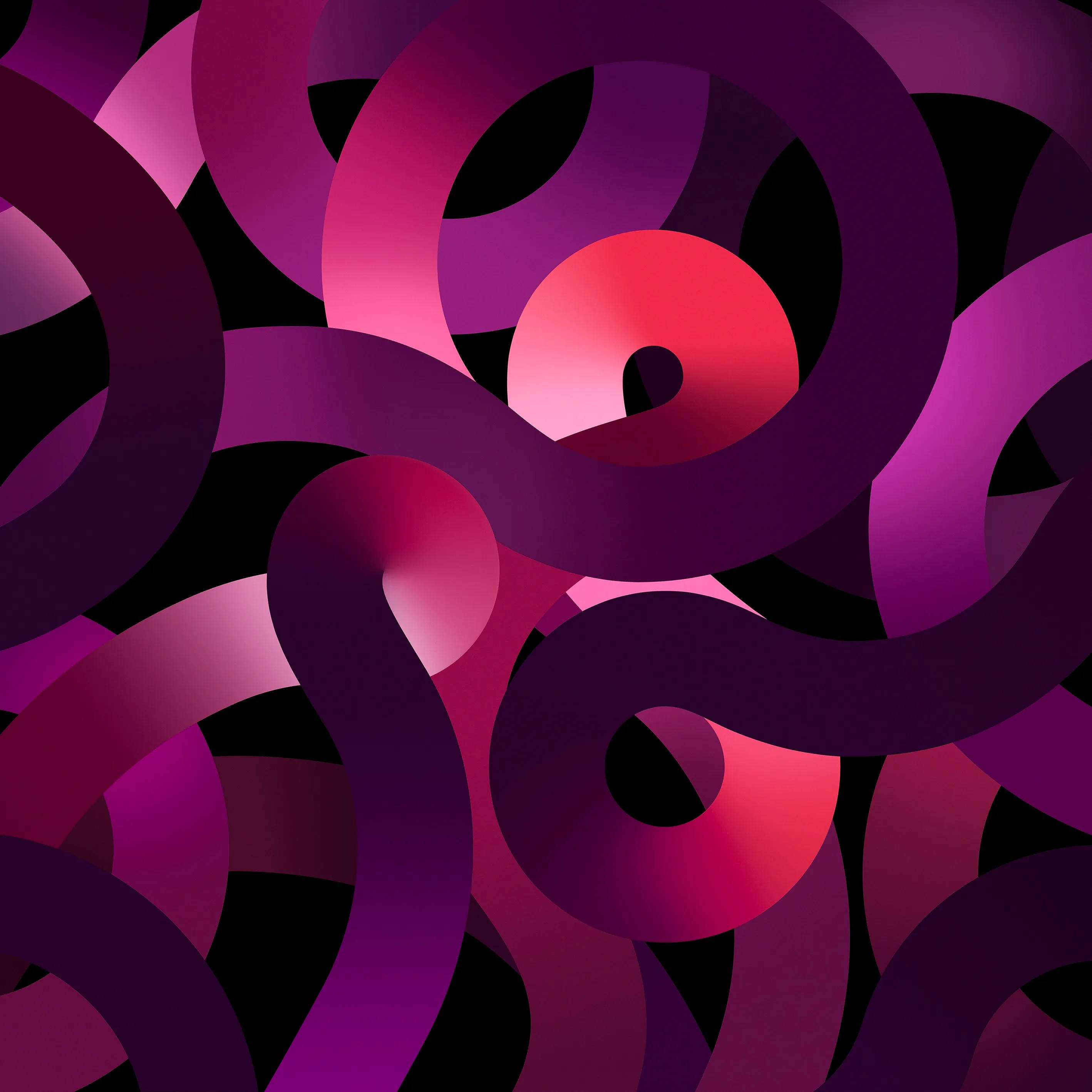 iPad Air 4, dark pink, magenta, 2K Desktop Wallpaper