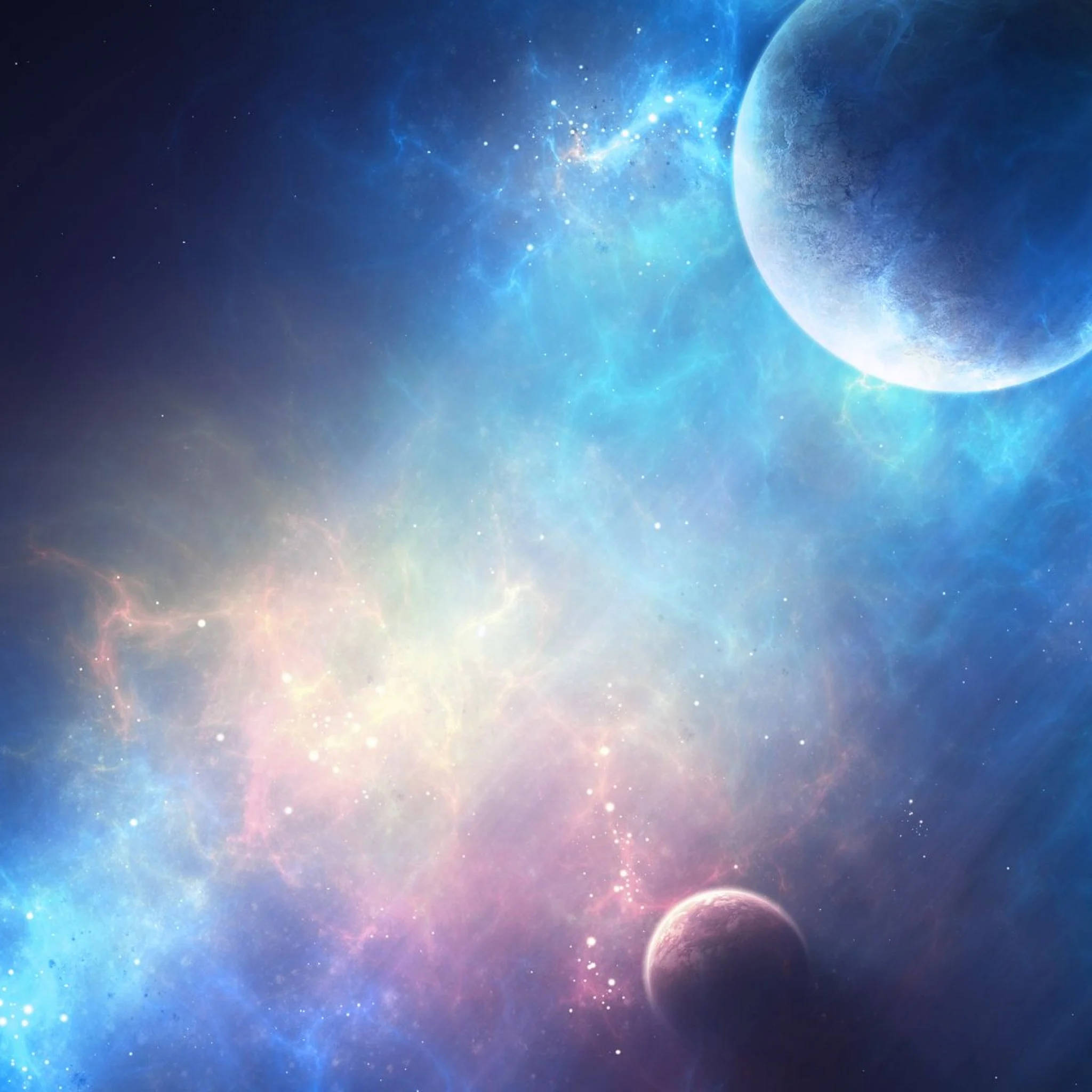 iPad Air 4, cosmic, planets, Full HD Desktop Wallpaper