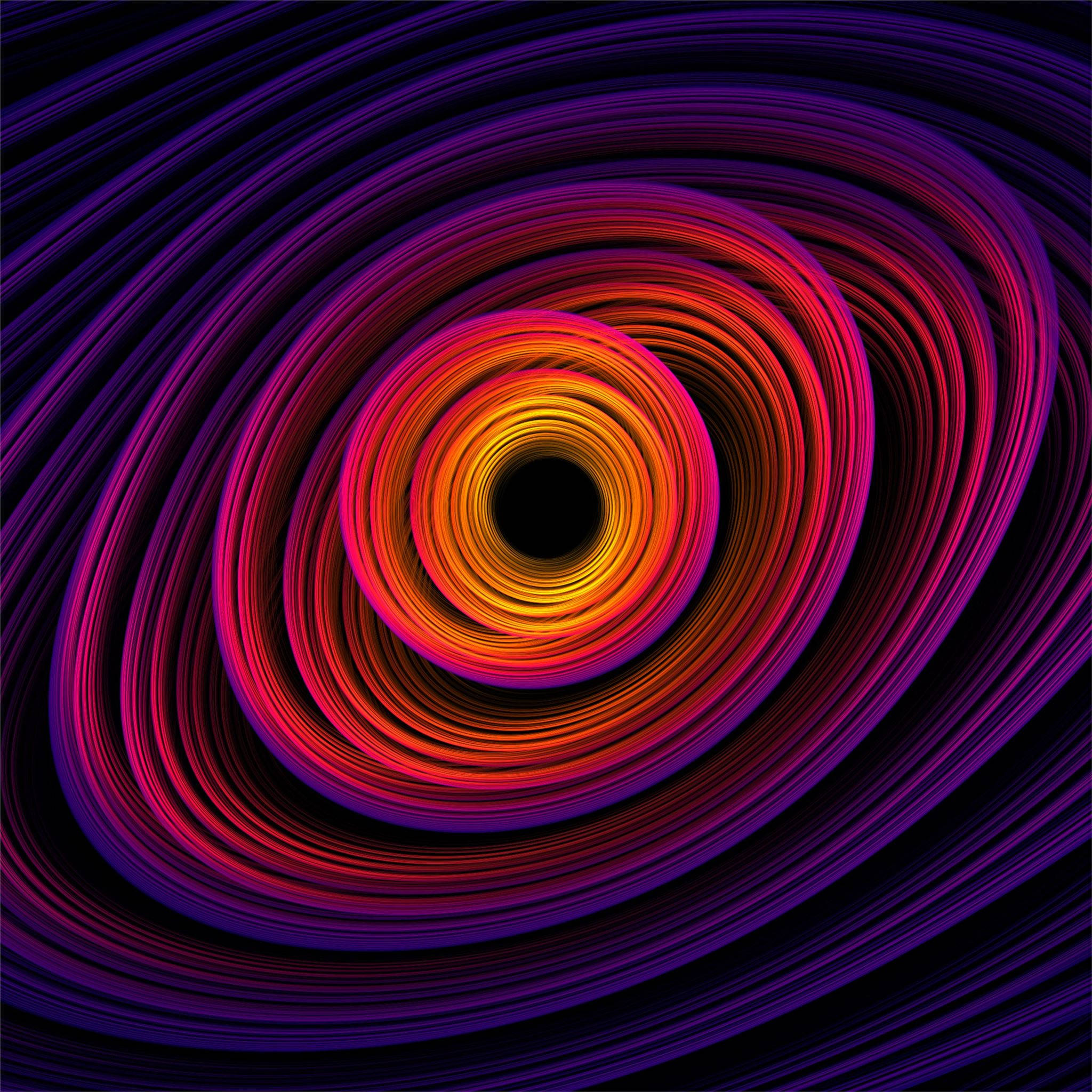 iPad Air 4, spiral art, red orange, Full HD Desktop Wallpaper